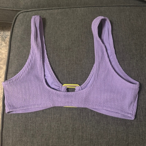 Purple Aerie Swim Scoop Bikini Top - Picture 3 of 3